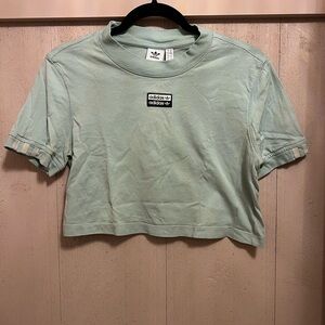 Adidas Women's Green Crop Top